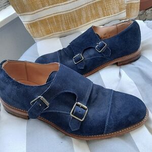 Poetry Made In England Navy Blue Loafer Womans 8.5, Mens 7